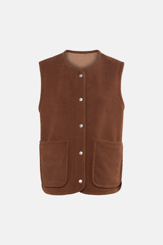 Veste sans manches - cognac