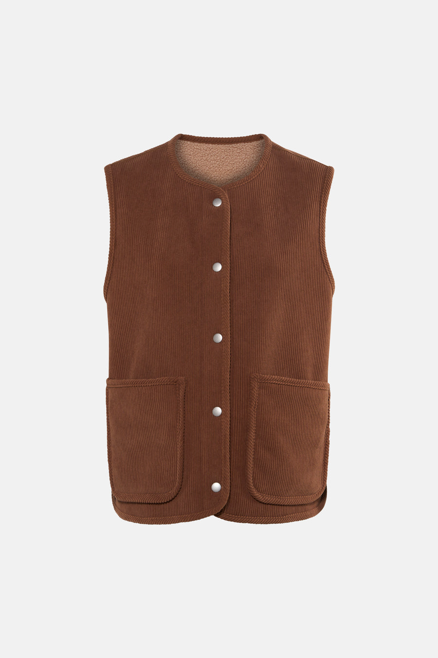 Veste sans manches - cognac
