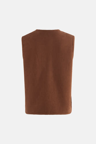 Veste sans manches - cognac