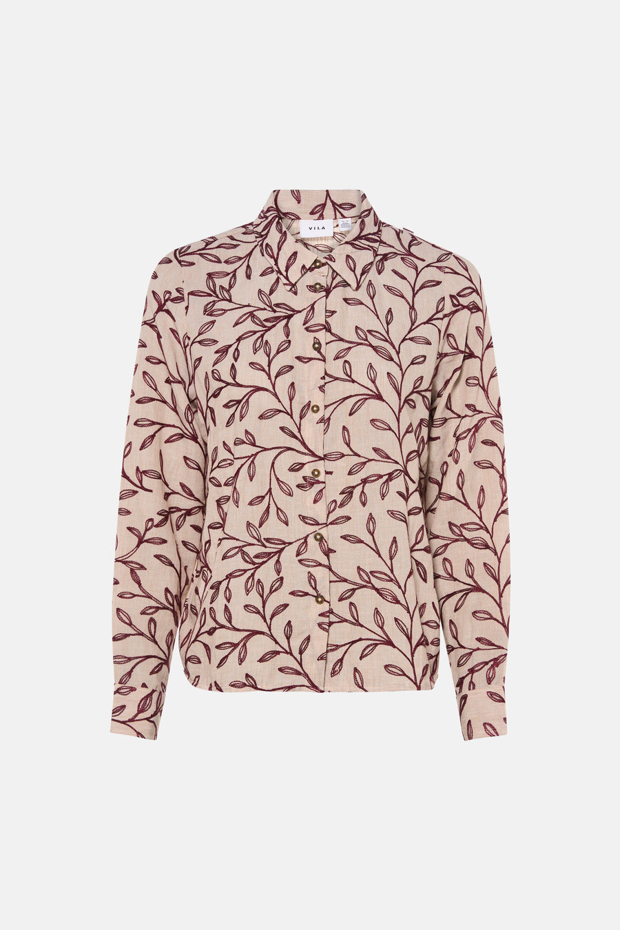 Chemise à manches longues - beige