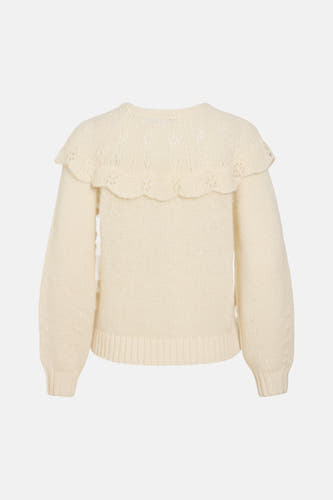 Pull col O Écru - VILA®