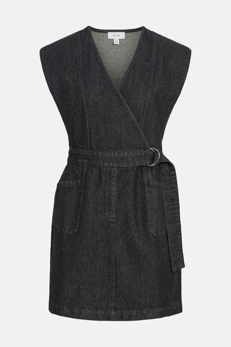 Robe à manches courtes - black denim