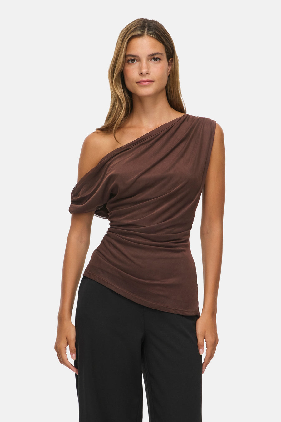 Top uni manche courte brun - VILA®