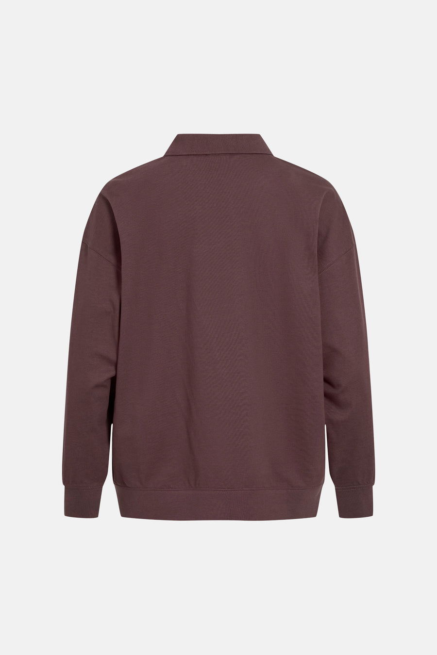 Sweat col O - brun