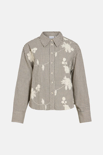 Chemise à manches longues - beige