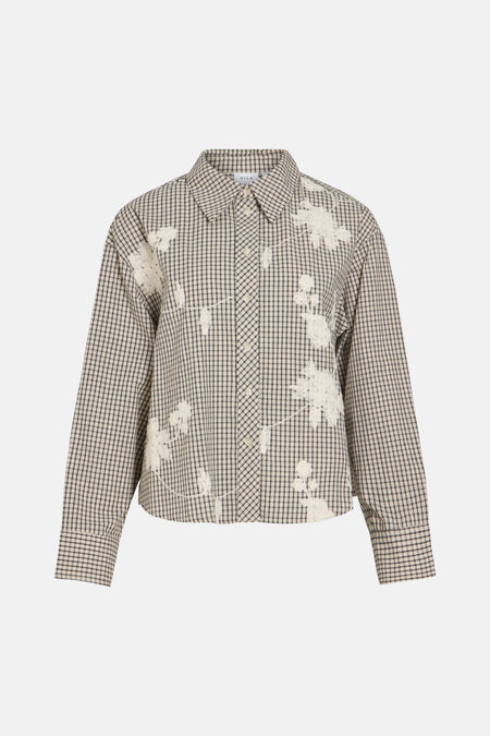 Chemise à manches longues - beige