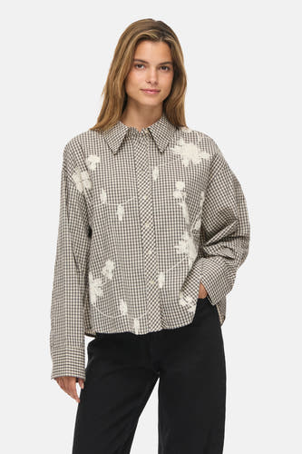 Chemise à manches longues - beige