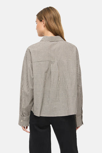 Chemise à manches longues - beige