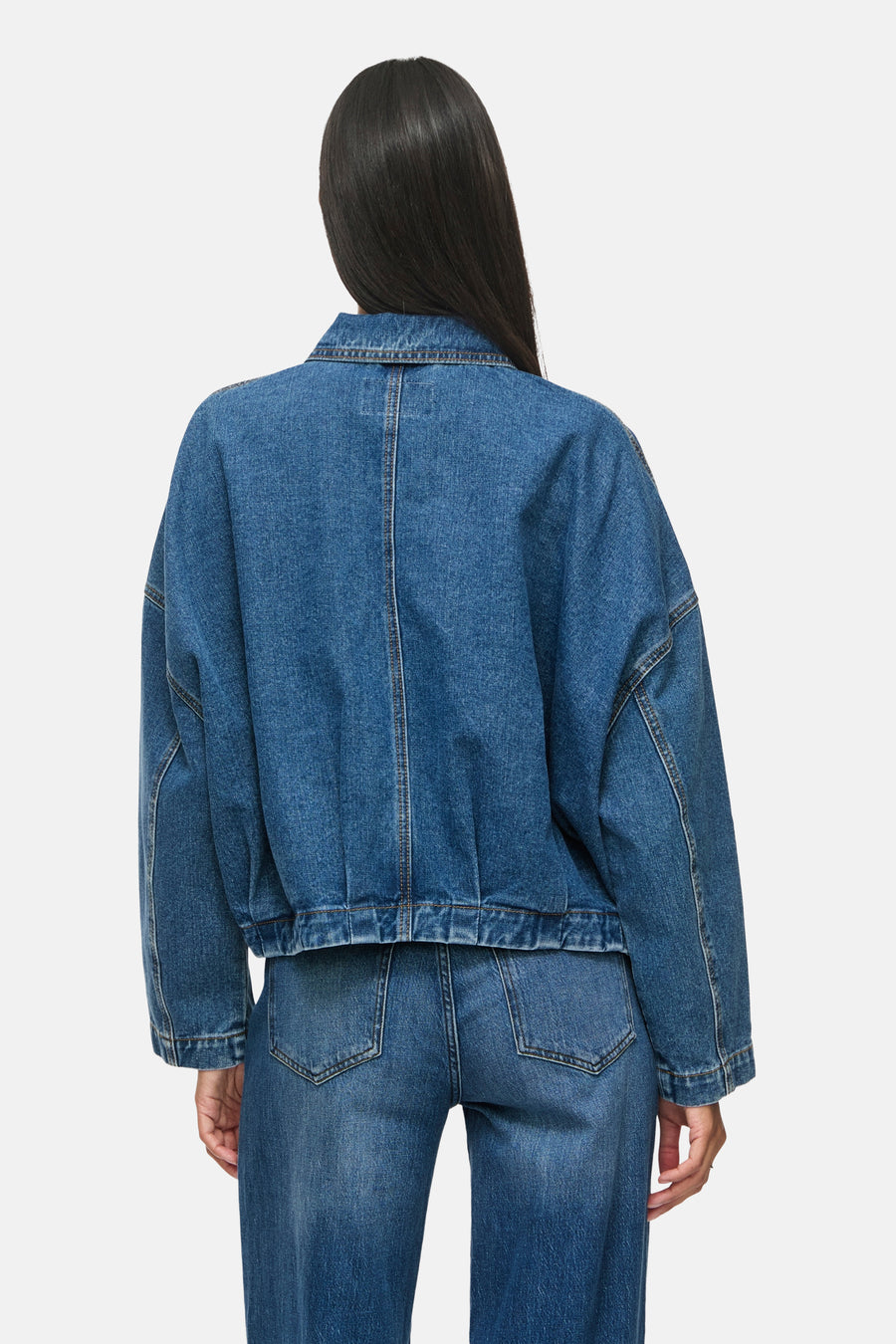 Bombers mid blue denim - VILA®