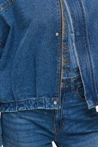 Bombers mid blue denim - VILA®