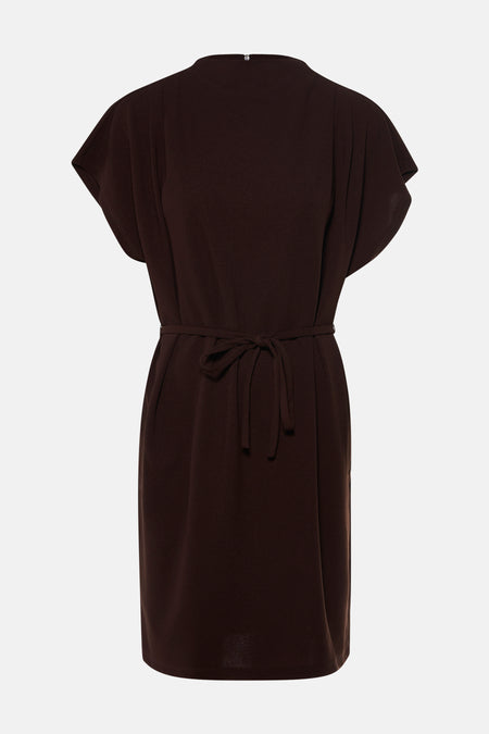 Robe à manches courtes - brun
