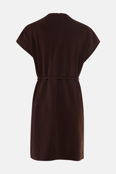 Robe à manches courtes - brun