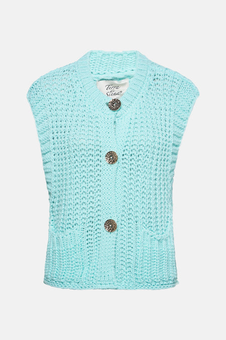 Cardigan Bleu - Terra di Siena