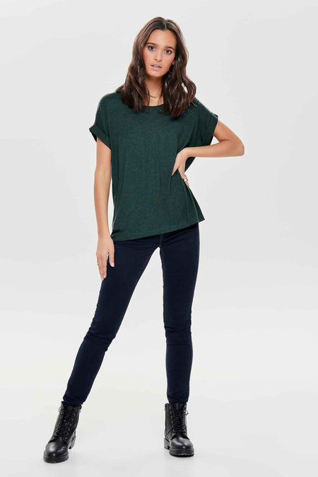 Top uni manche courte vert - ONLY®