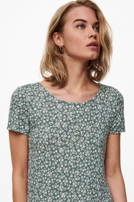 ONLBERA BACK LACE UP S/S DRESS JRS NOOS