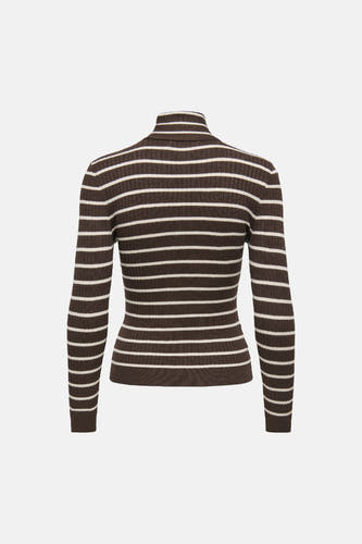 Pull col roulé brun - ONLY®