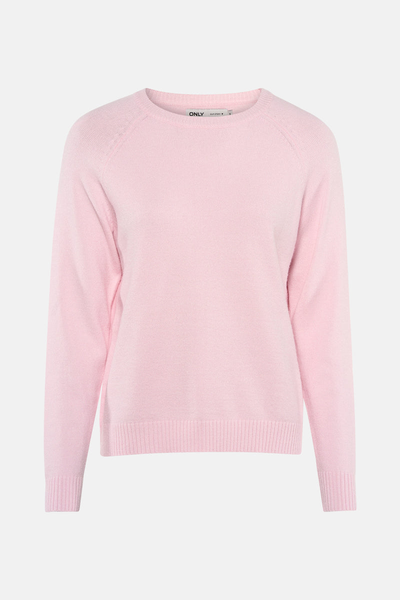 Pull à col rond - rose
