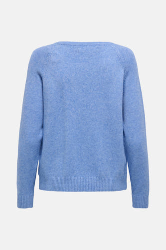 Pull bleu à col rond de ONLY, texture unie.