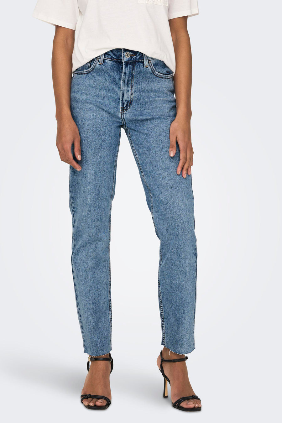 Jean droit - denim bleu moyen