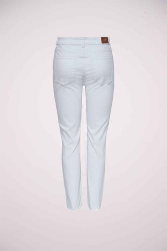 Pantalon color&eacute; - blanc