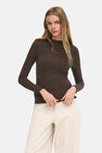Pull col O - brun