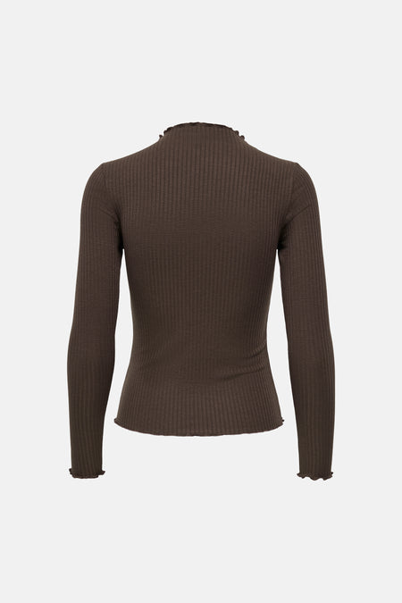 Pull col O - brun