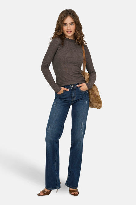 ONLEMMA L/S HIGH NECK TOP NOOS JRS