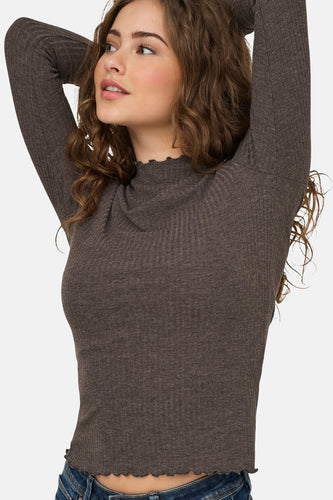 Pull à col rond - brun - ONLY® - 7