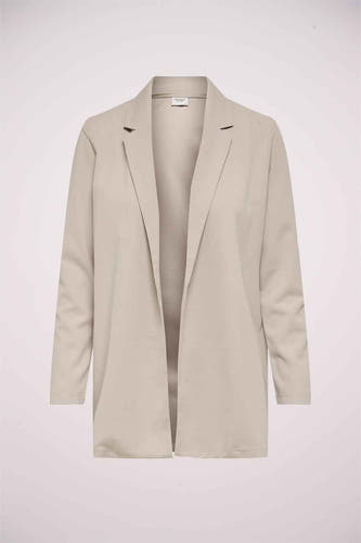Blazer gris de JDY, sans fermeture et à manches longues.