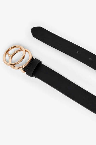 Ceinture noire ONLY avec double anneau en or