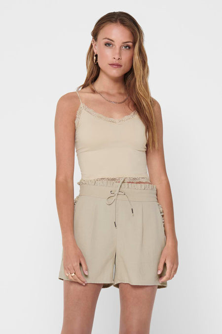 ONLVICKY  LACE SEAMLESS CROPPED TOP NOOS