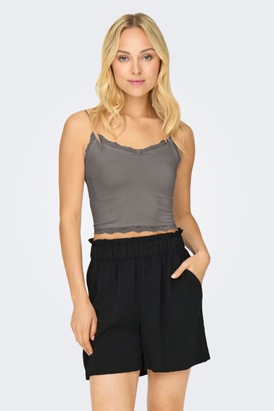 ONLVICKY  LACE SEAMLESS CROPPED TOP NOOS