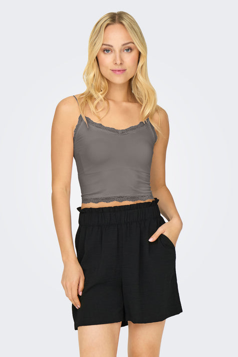 ONLVICKY  LACE SEAMLESS CROPPED TOP NOOS
