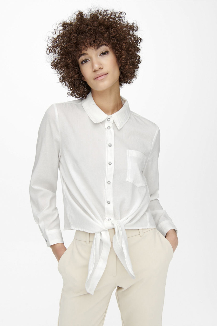 Chemise &agrave; manches longues - ecru - ONLY® - 8