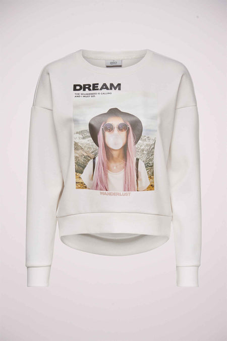 Sweat col O Blanc - ONLY®
