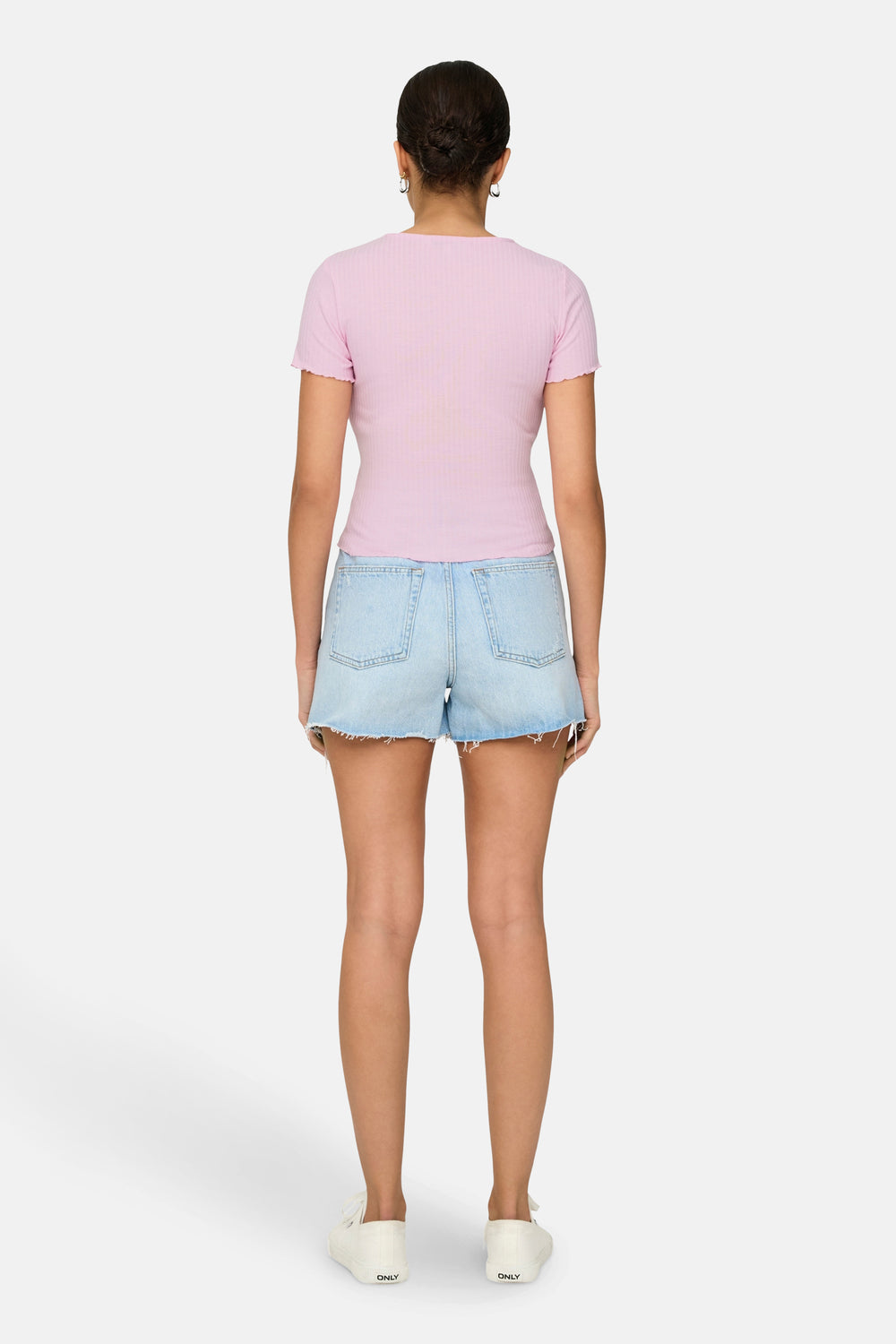 Top uni manche courte Rose - ONLY®