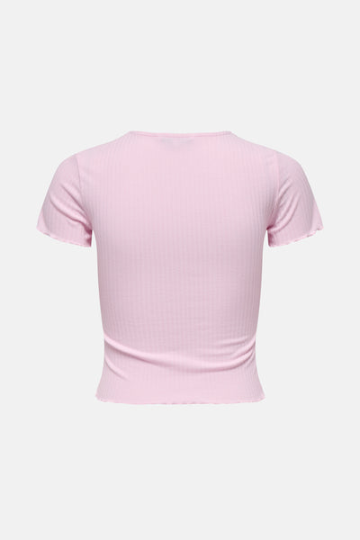 Top uni manche courte Rose - ONLY®