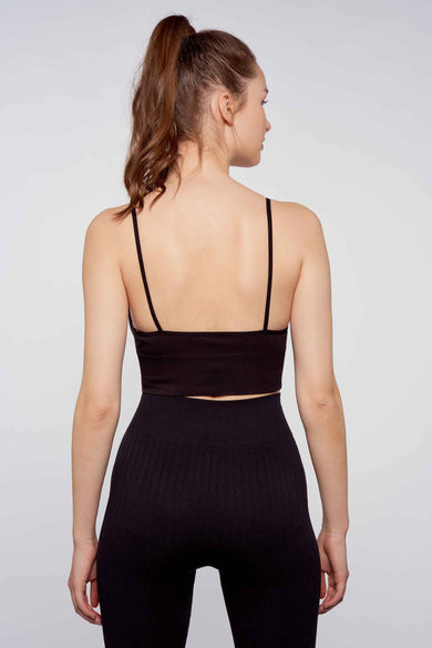 ONLVICKY  RIB SEAMLESS V-NECK TOP NOOS