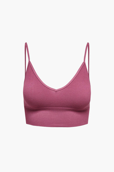 Mauve ONLY® de ONLY avec des bandes fines et une texture à côtes abondante.