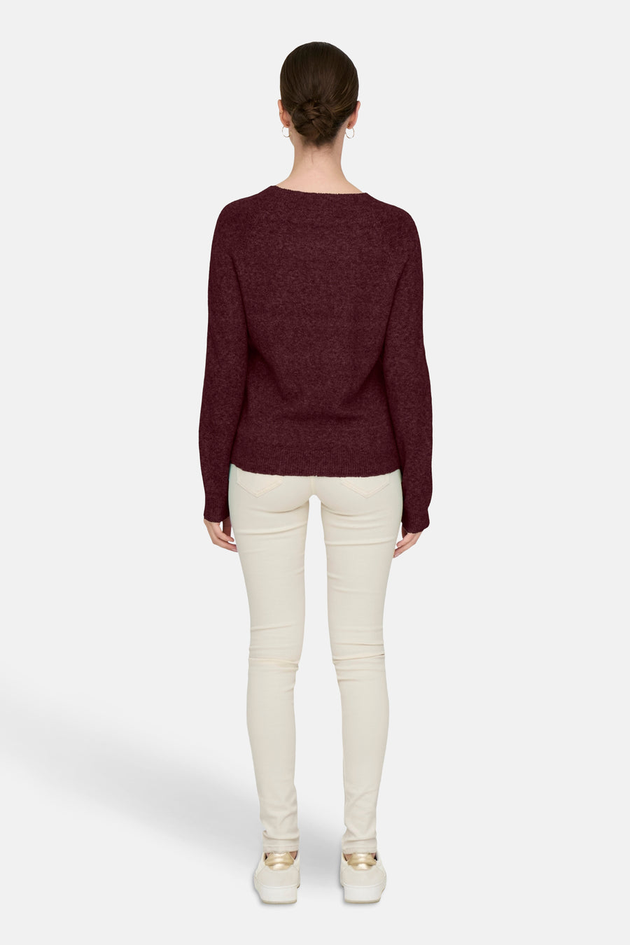 Pull à col rond - Bordeaux - ONLY®