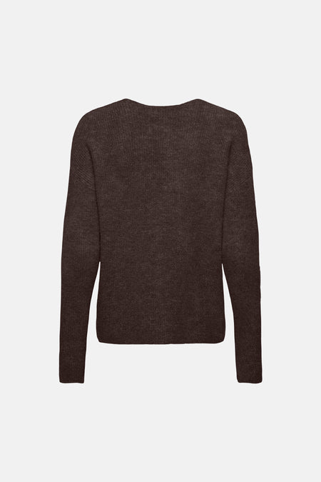 Pull col V - Coffee Bean
