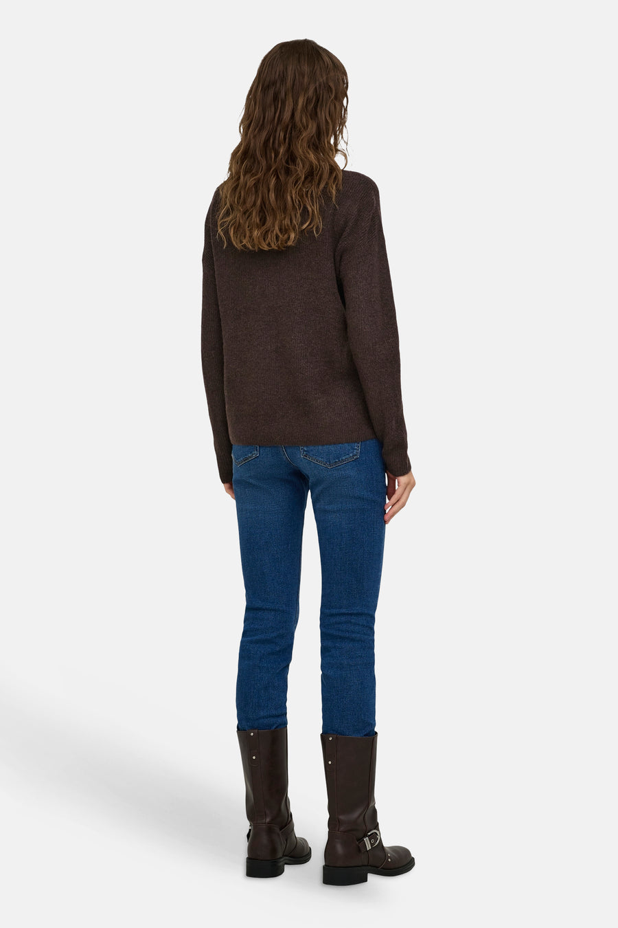 Pull col V - Coffee Bean