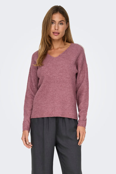 ONLCAMILLA V-NECK L/S PULLOVER KNT NOOS