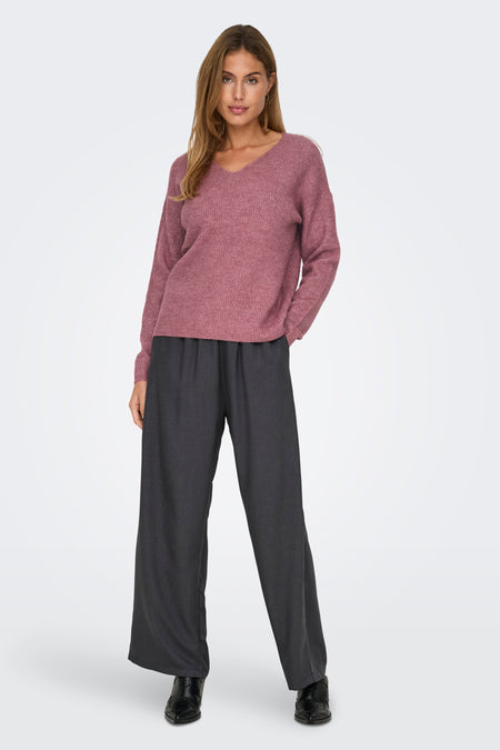 ONLCAMILLA V-NECK L/S PULLOVER KNT NOOS