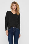 Pull à col en V - gris