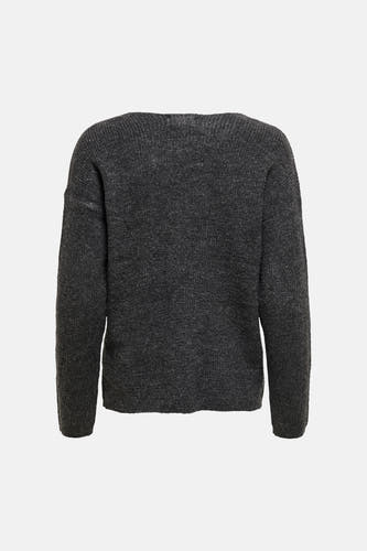 Pull à col en V - gris