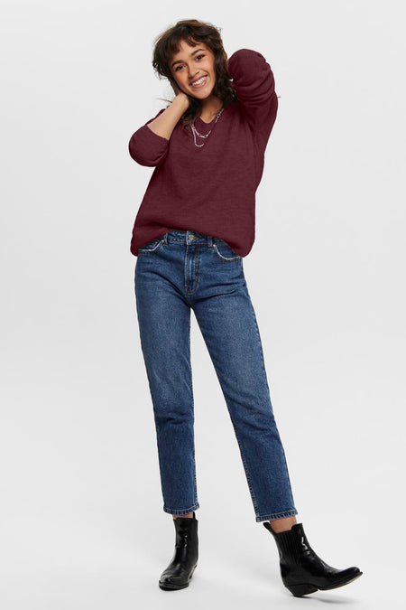 ONLCAMILLA V-NECK L/S PULLOVER KNT NOOS