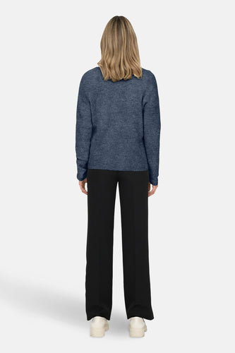 Pull à col en V - bleu - ONLY®