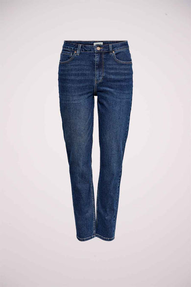 Jean &agrave; coupe droite - bleu