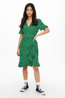 Robe &agrave; manches courtes - vert
